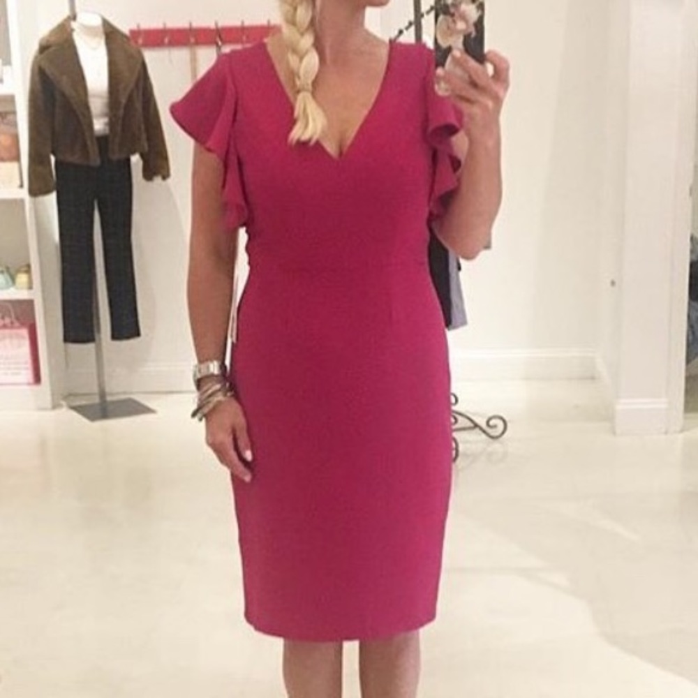 Amanda Uprichard Farrah Dress Magenta